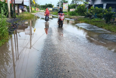 Tak Miliki Saluran Pembuangan, Jalan Lintas Sering Banjir