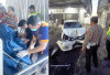 Tabrak Ruko Pengemudi Brio Tewas 