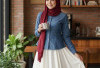 5 Warna Hijab yang Cocok untuk Baju Denim, Bikin Look Makin Stylish dan Fresh!