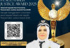 Prestasi Nasional, Lurah Batu Belang Jaya Raih Peacemaker Justice Award 2025