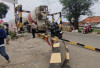 Portal Jembatan Ogan Patah Dihantam Truk