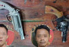 Polsek Madang Suku I Tangkap Dua Pria Bawa Senjata Api Rakitan